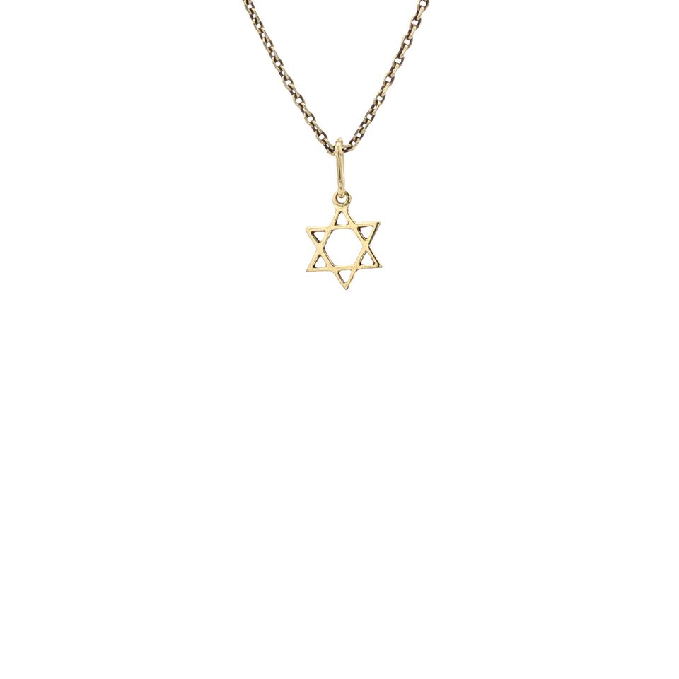 Vintage 14K Gold Star of David Pendant