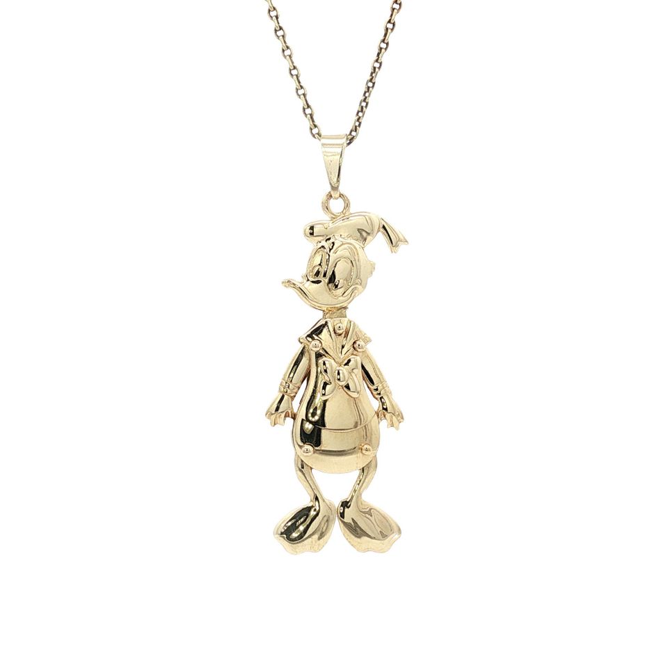 Vintage 14K Gold Donald Duck Pendant