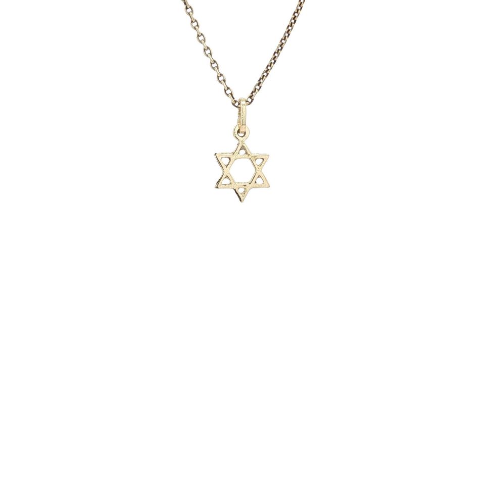 Vintage 14K Gold Star of David Pendant