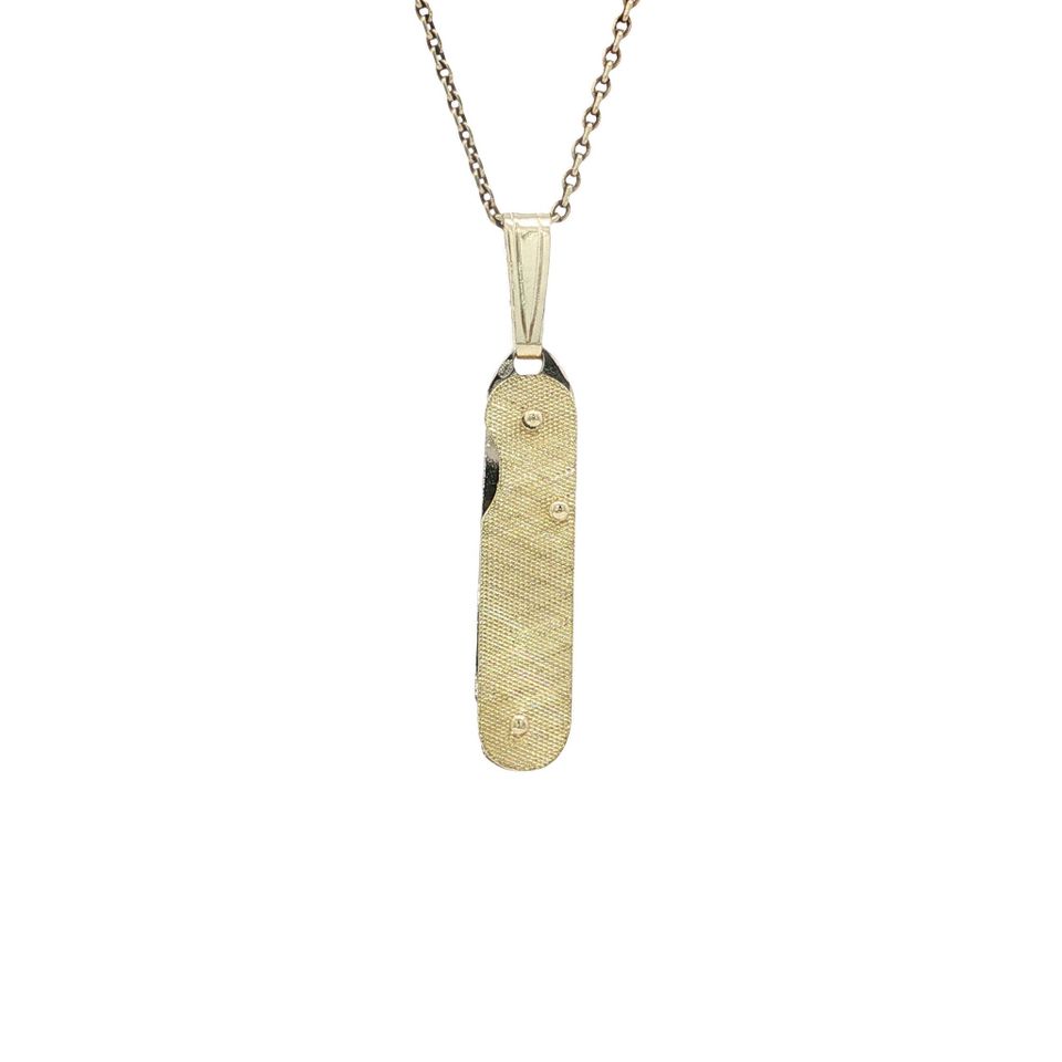 Vintage 14K Two Tone Gold Zakmes Pendant