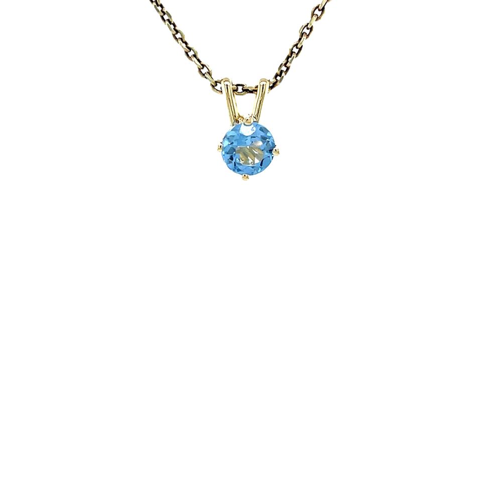 Vintage 14K Gold Pendant with Spinel