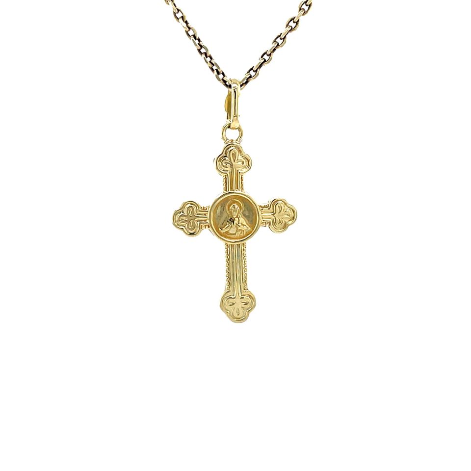 Vintage 14K Gold Cross Pendant