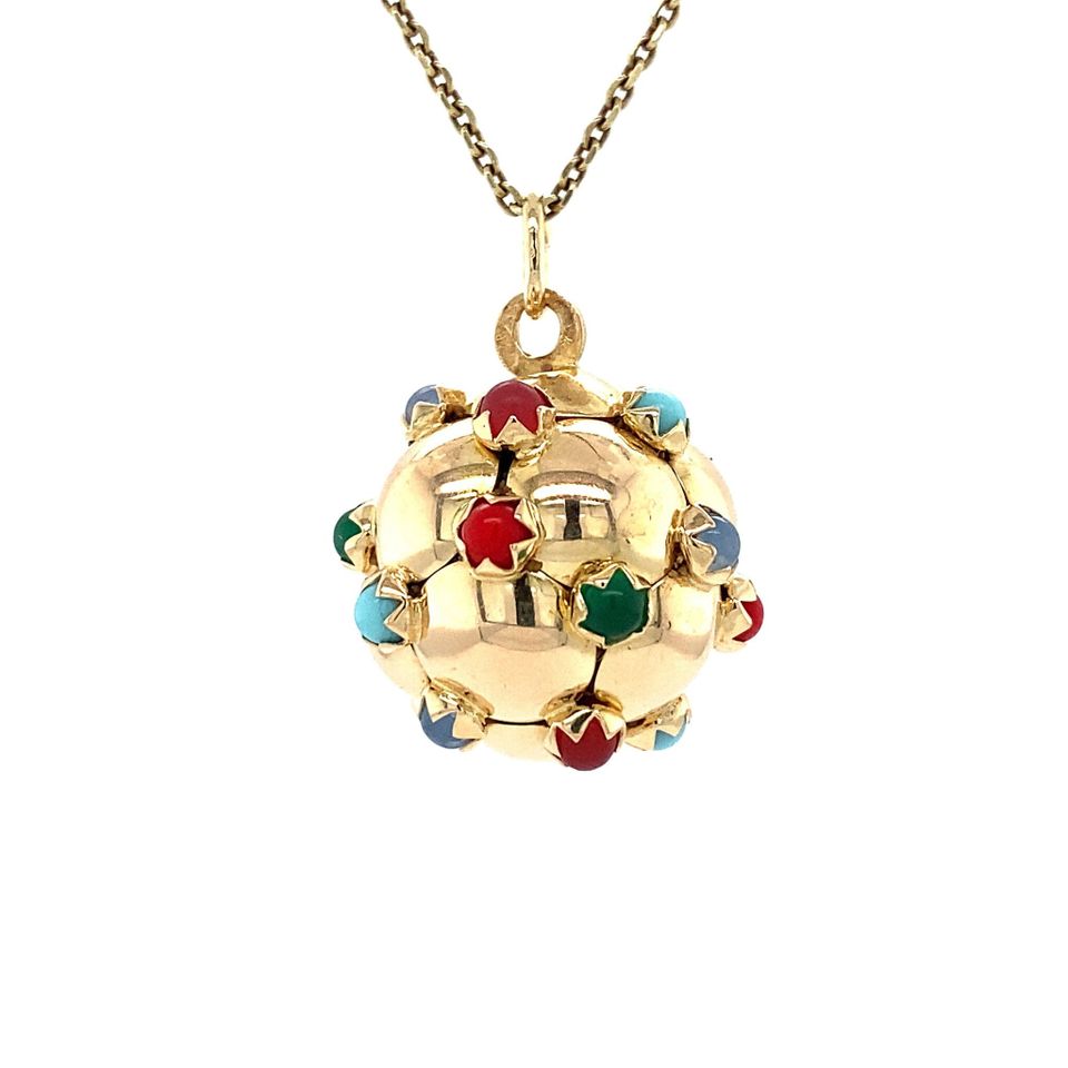 Vintage 18K Gold Cocktail Pendant