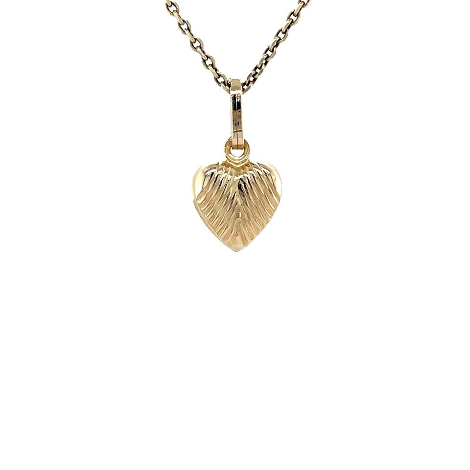 Vintage 14K Gold Heart Pendant
