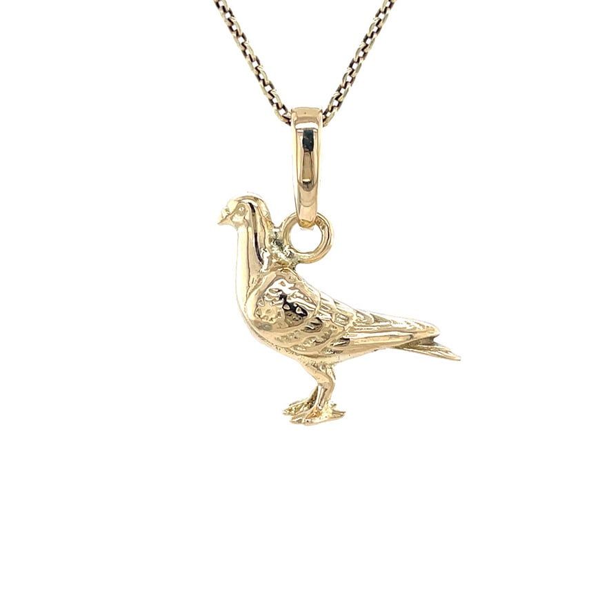 Vintage 14K Gold Duif Pendant