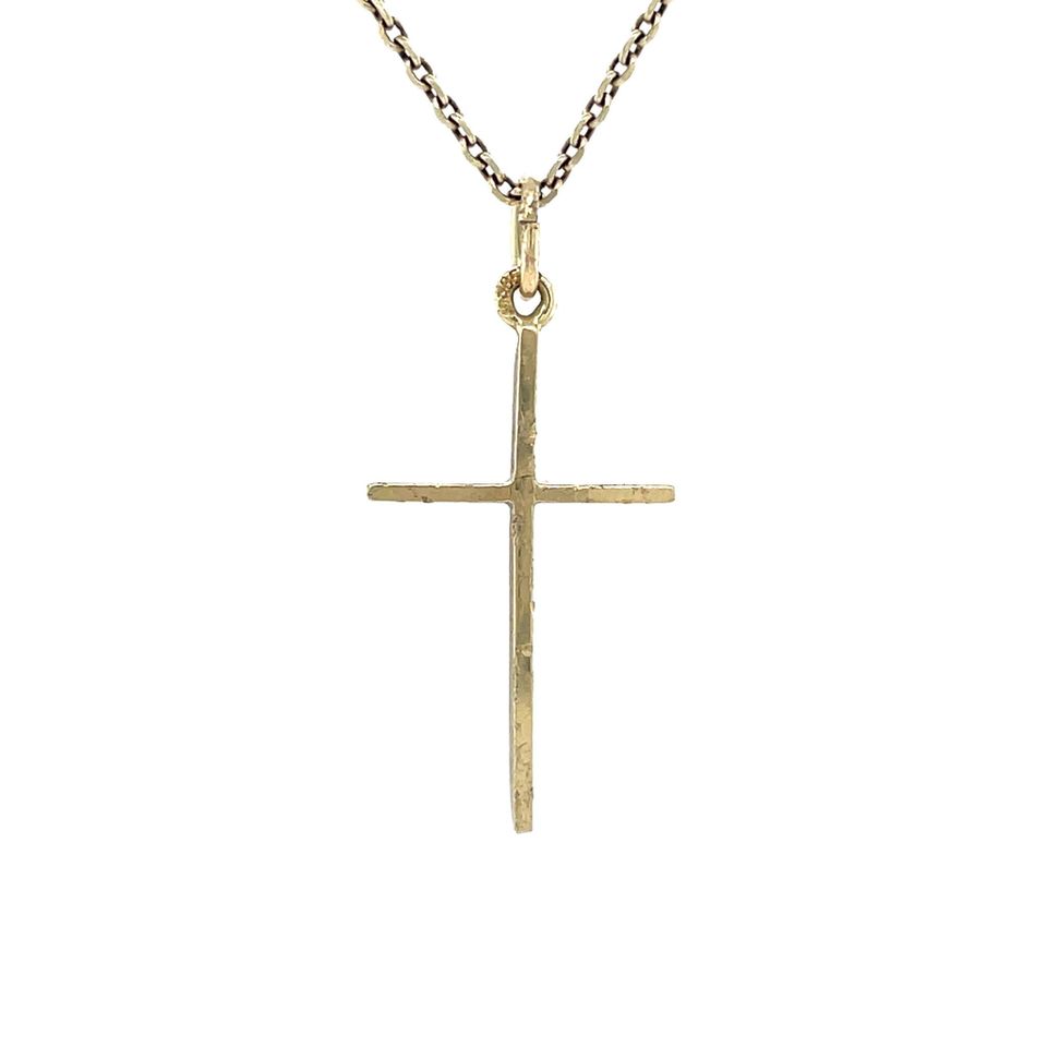 Vintage 14K Gold Cross Pendant