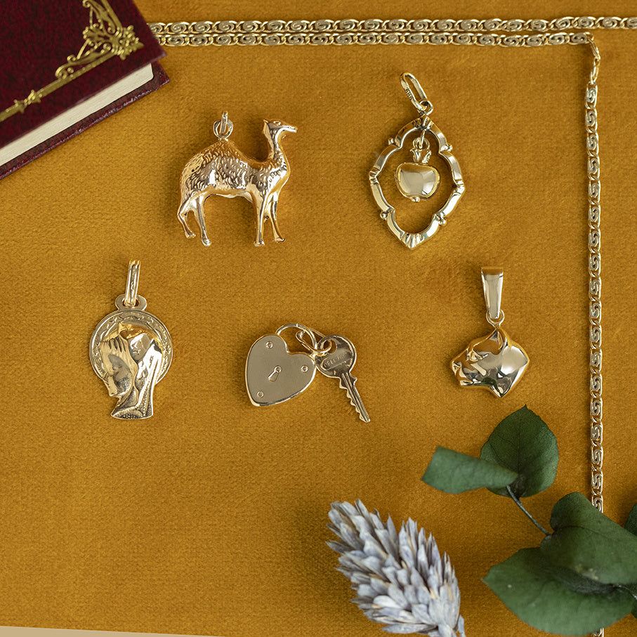 Vintage 14K Gold Panther Pendant