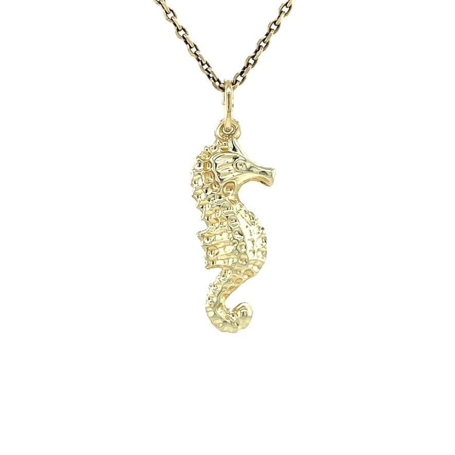 Vintage 14K Gold Seahorse Pendant