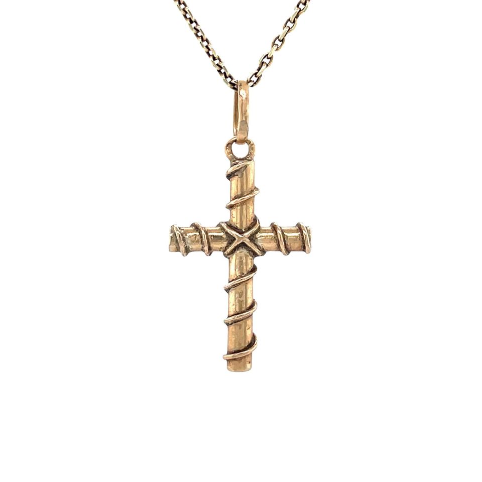 Vintage 14K Gold Cross Pendant