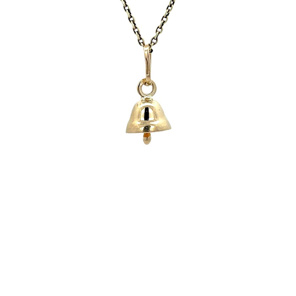 Vintage 14K Gold Bell Pendant