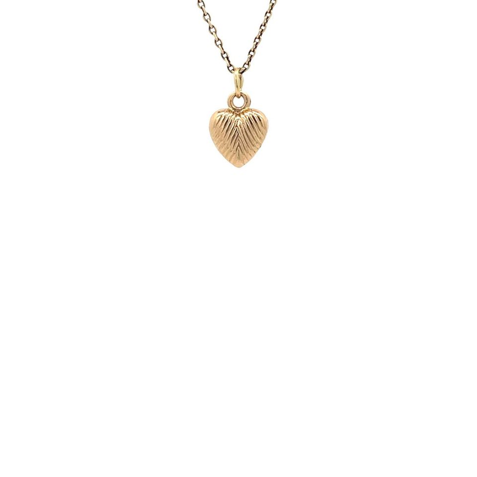 Vintage 14K Gold Heart Pendant