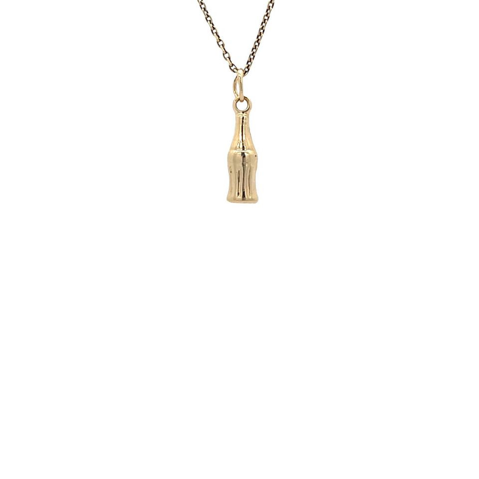 Vintage 14K Gold Bottle Pendant