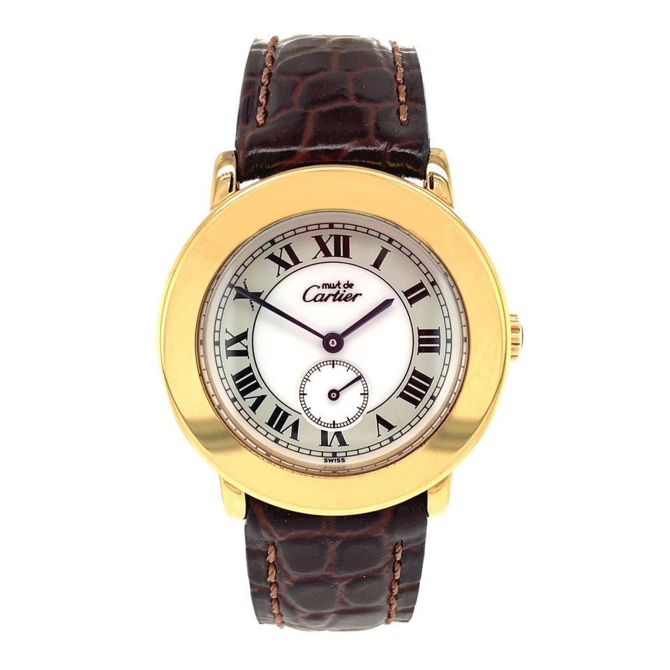 Vintage Cartier Must de Round Watch Doublé