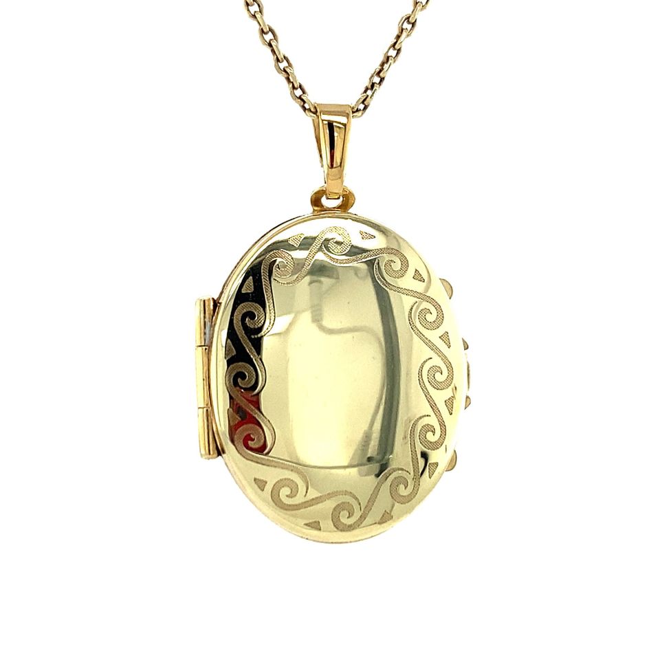 Vintage 14K Gold Locket with Engraving