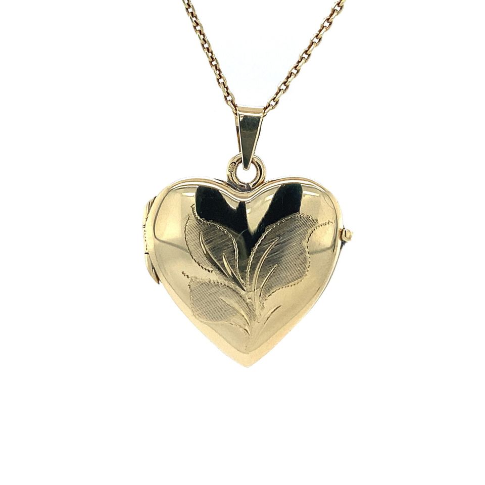 Vintage 14K Gold Locket with Engraving