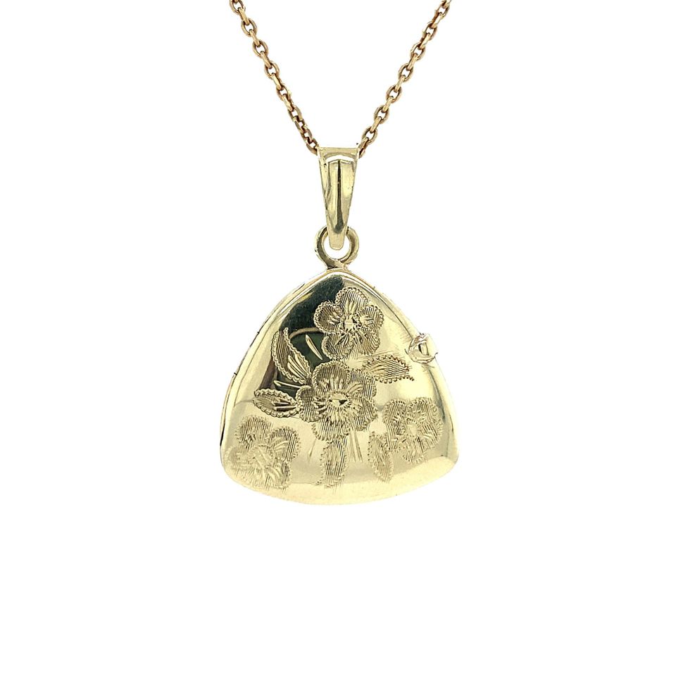 Vintage 14K Gold Locket with Engraving