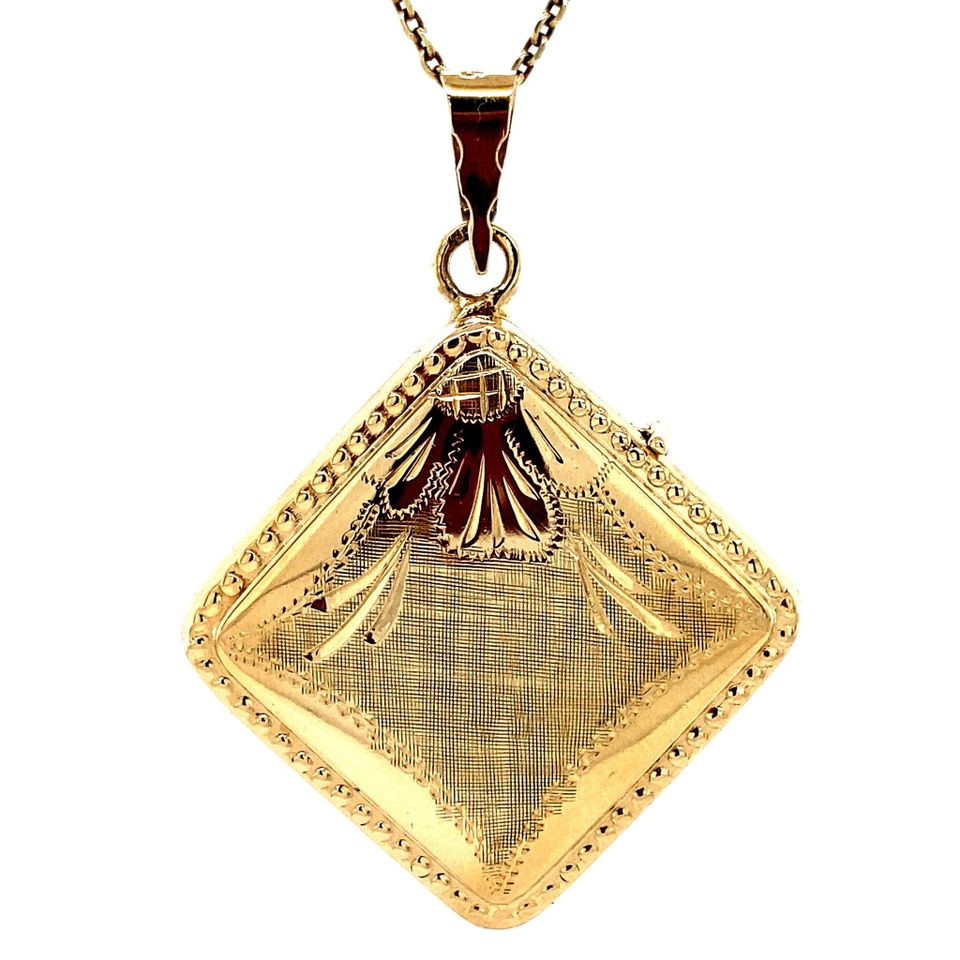 Vintage 14K Gold Locket with Engraving