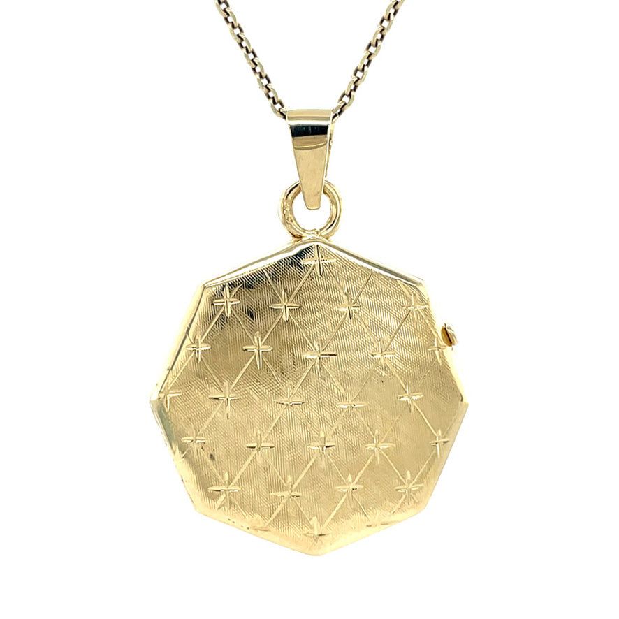 Vintage 14K Gold Locket with Engraving