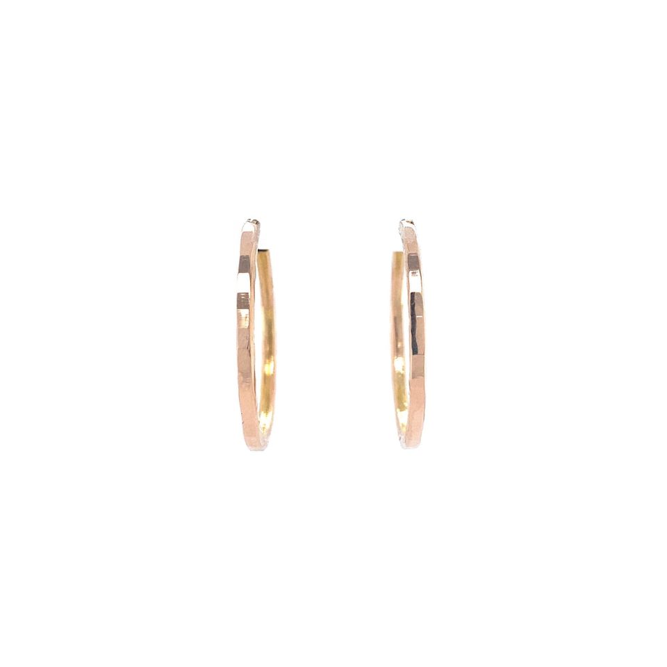 Vintage 18K Gold Hoop Earrings