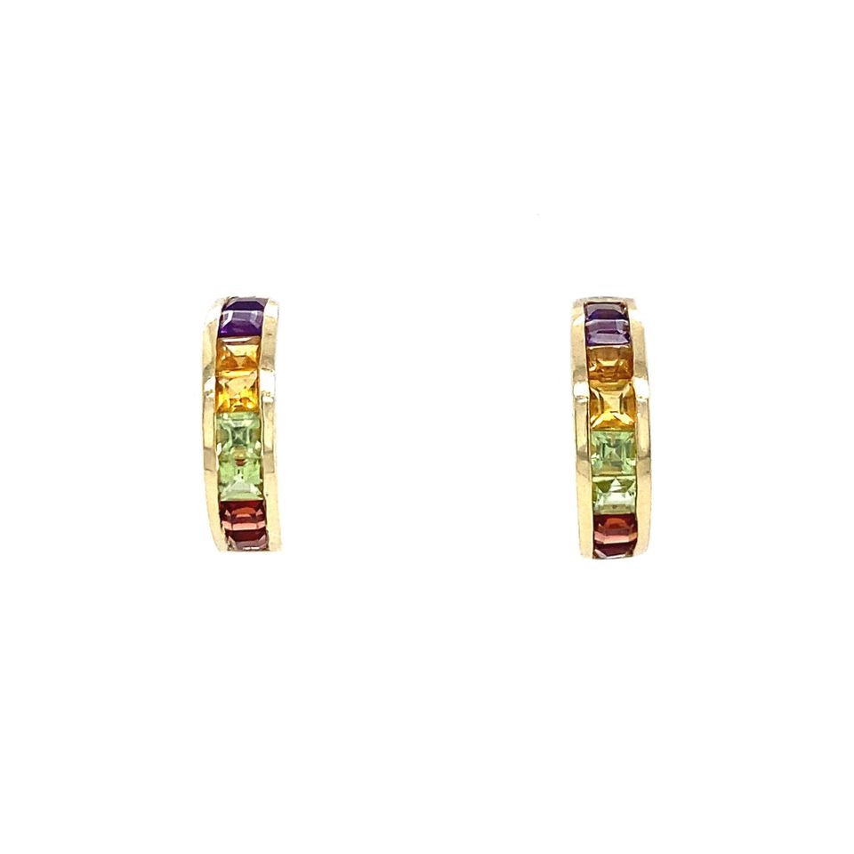 Vintage 14K Gold Cocktail Stud Earrings