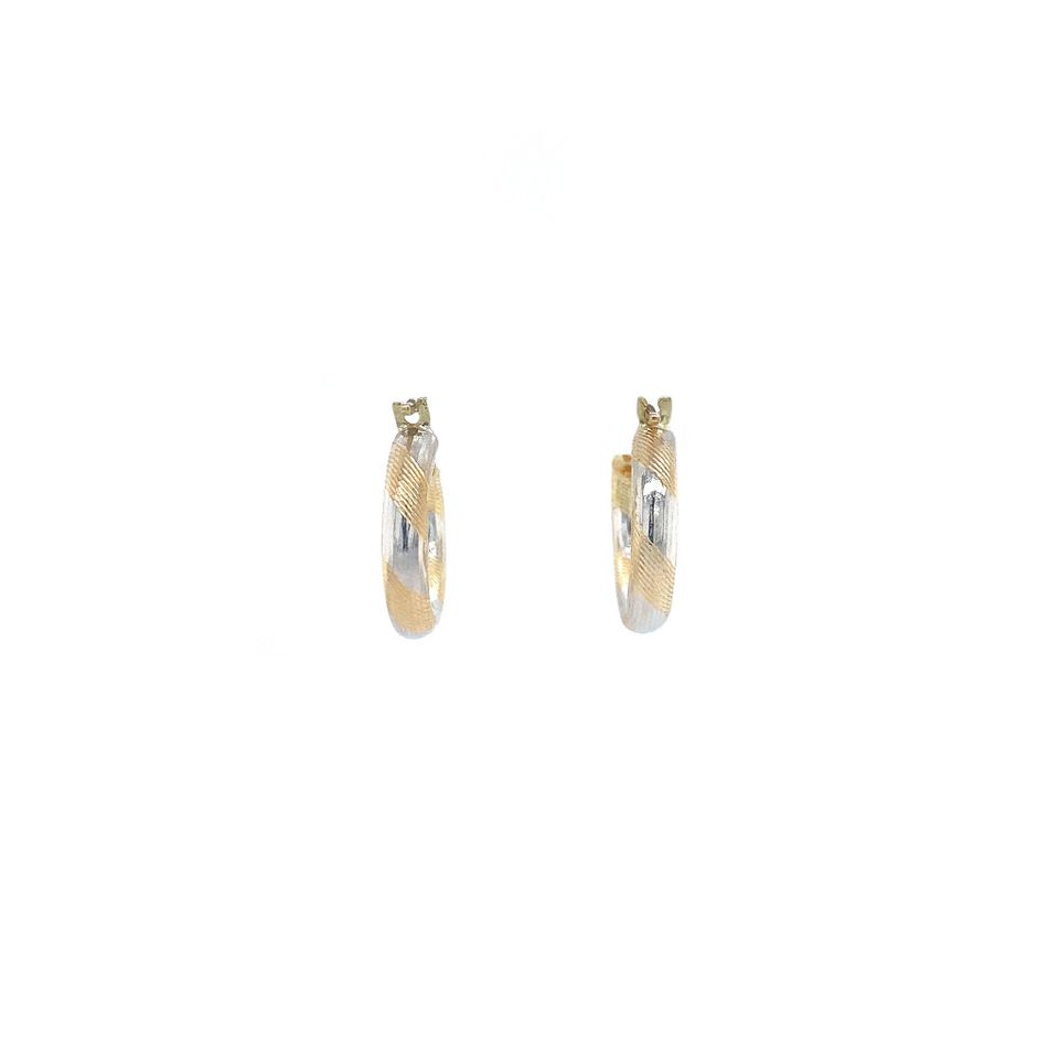 Vintage 18K Gold Hoop Earrings