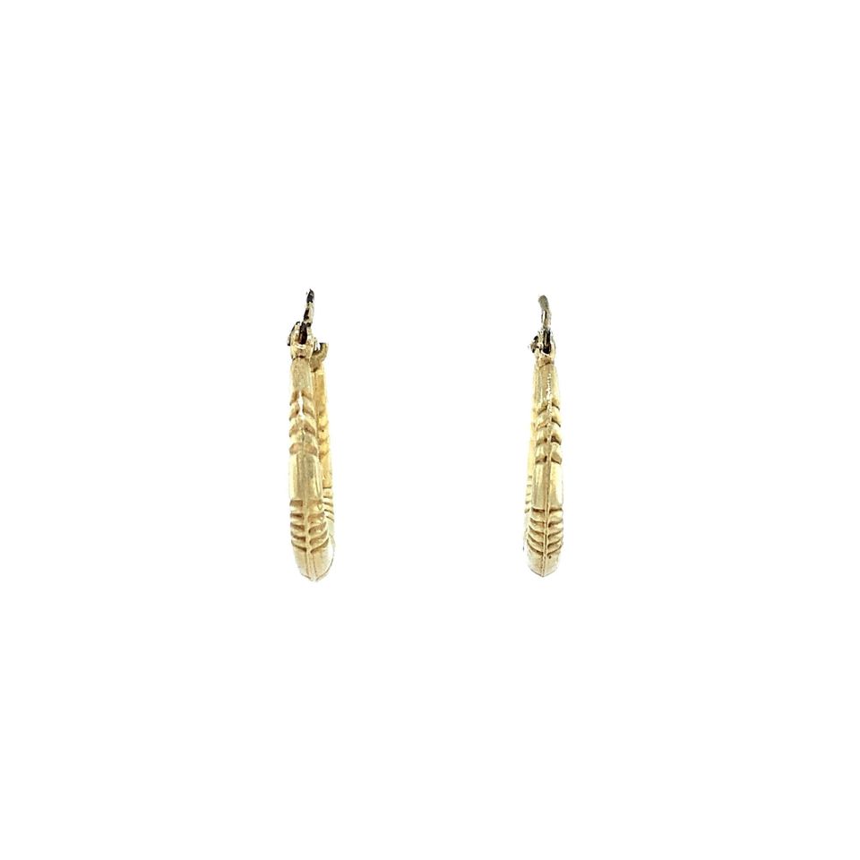 Vintage 14K Gold Hoop Earrings