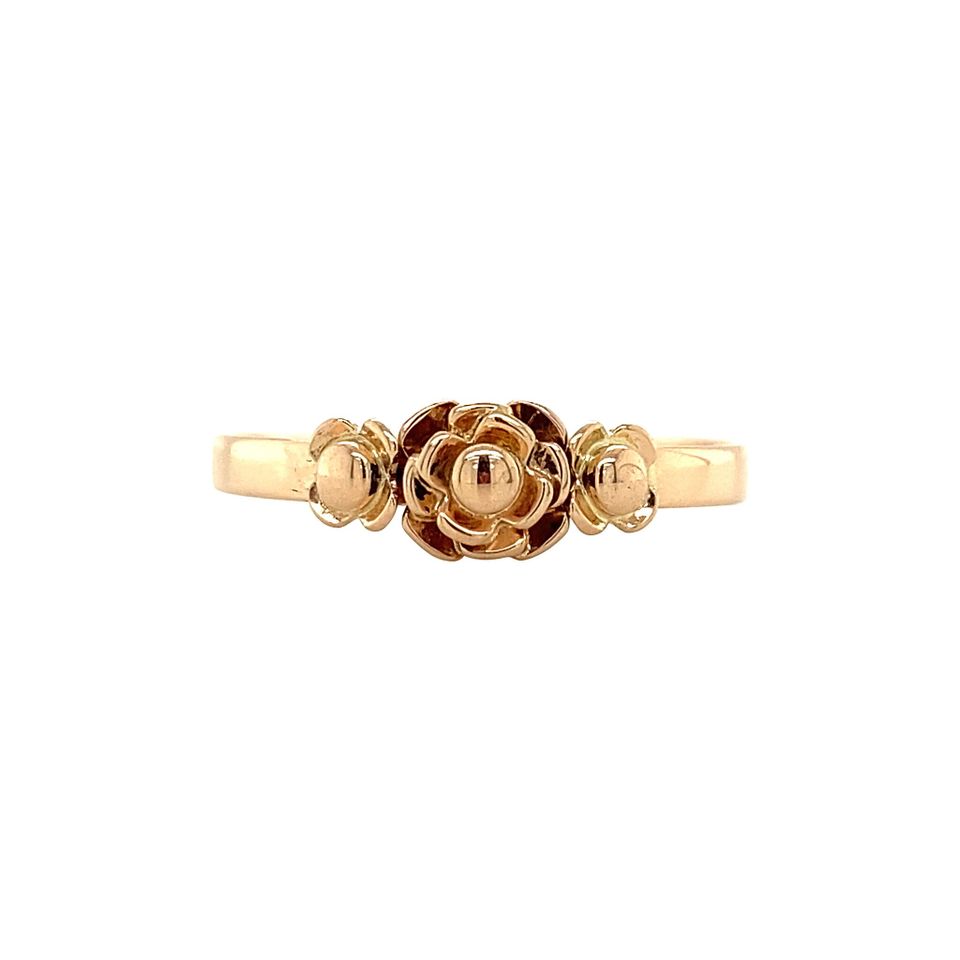 Vintage 14K Rose Gold Ring Fancy