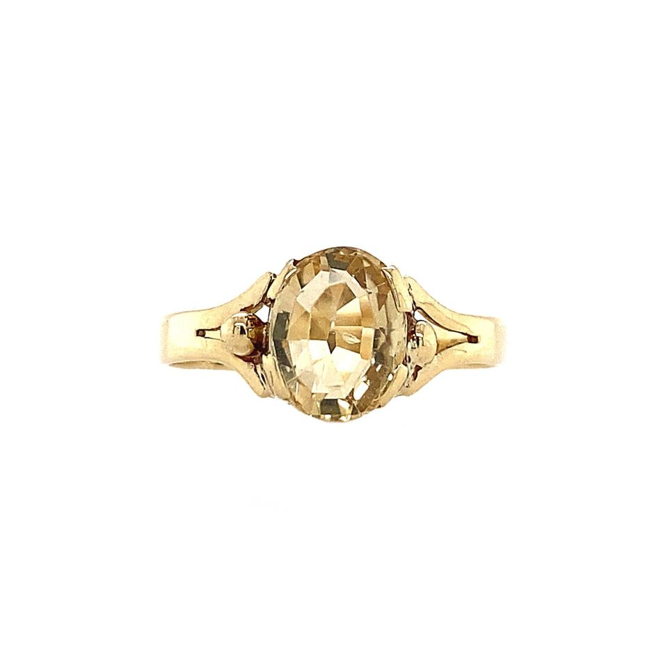 Vintage 14K Gold Ring with Citrine