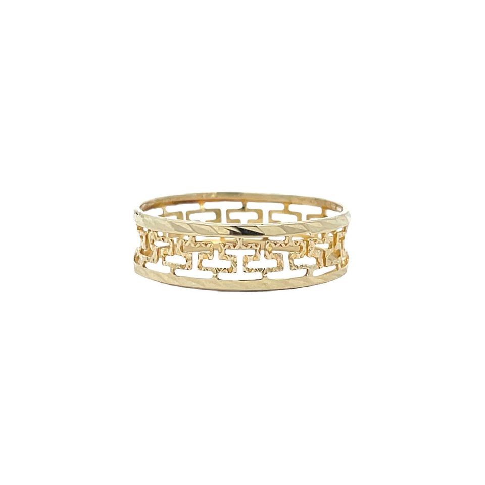 Vintage Meander 12K Gold Ring