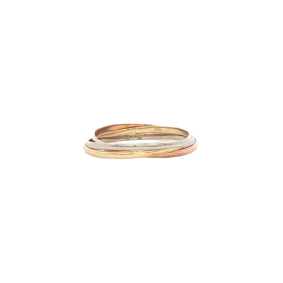 Vintage 14K Tricolor Gold Ring