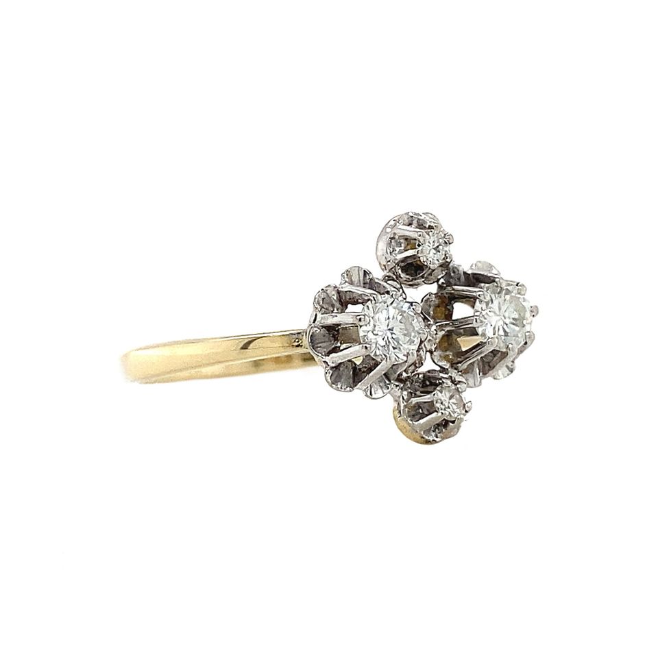 Vintage 14K Gold Ring with Diamond