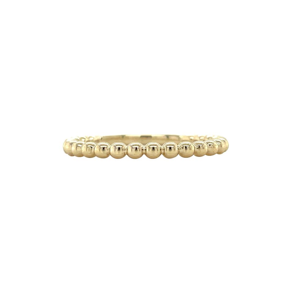 Vintage 14K Gold Bead Ring