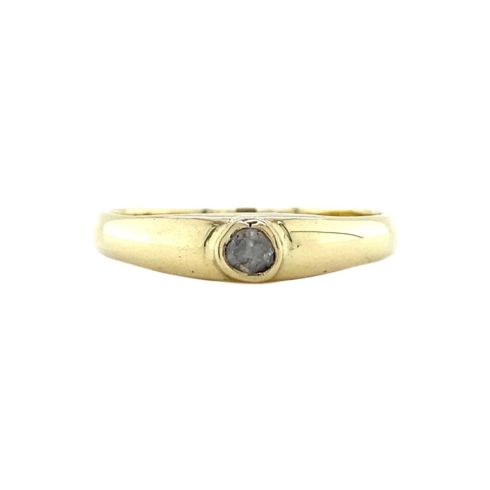 Vintage 14K Gold Ring with Diamond
