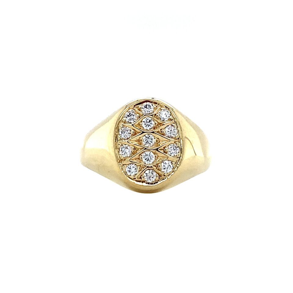 Vintage 14K Gold Ring with Diamond