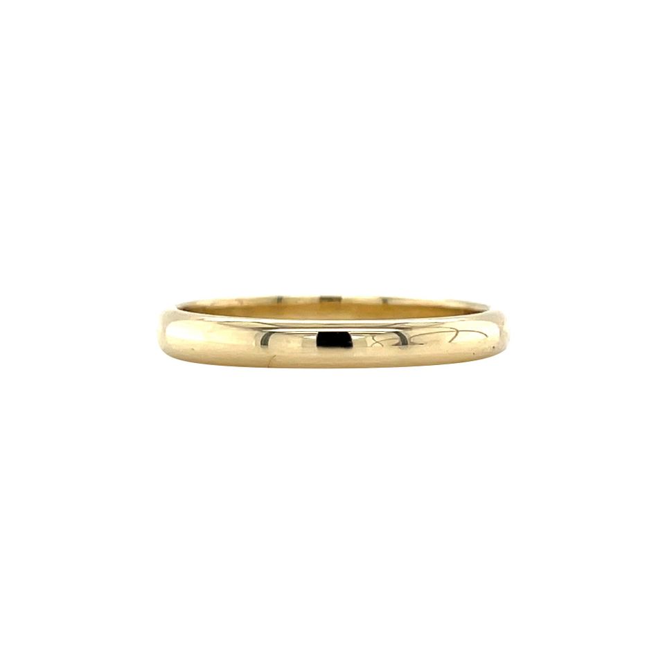 Vintage 14K Gold Smooth Trouw Ring