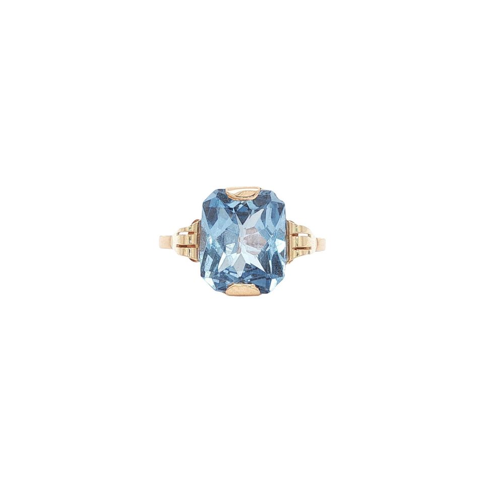 Vintage 14K Gold Ring with Spinel