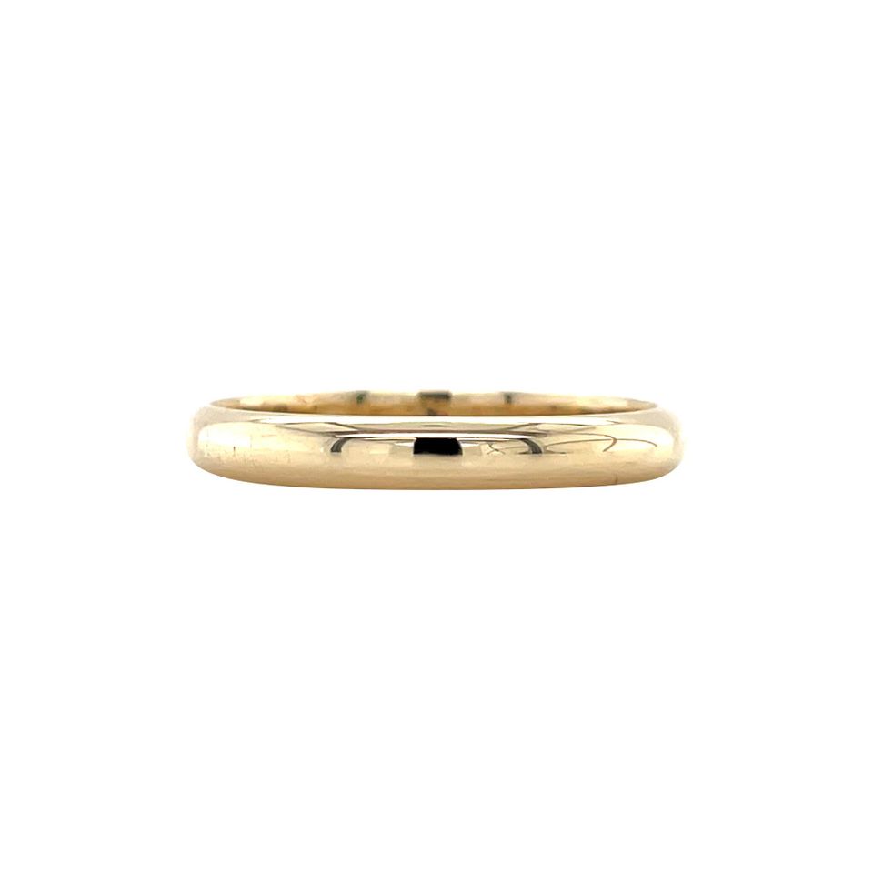 Vintage 14K Gold Smooth Trouw Ring