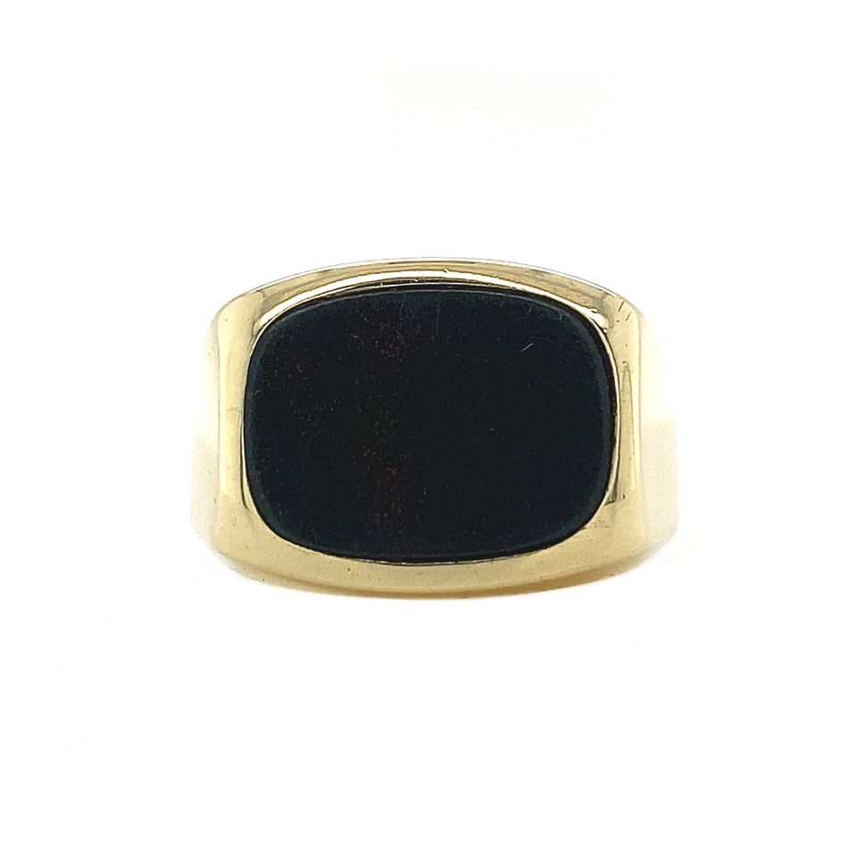 Vintage 14K Gold Ring with Heliotrope