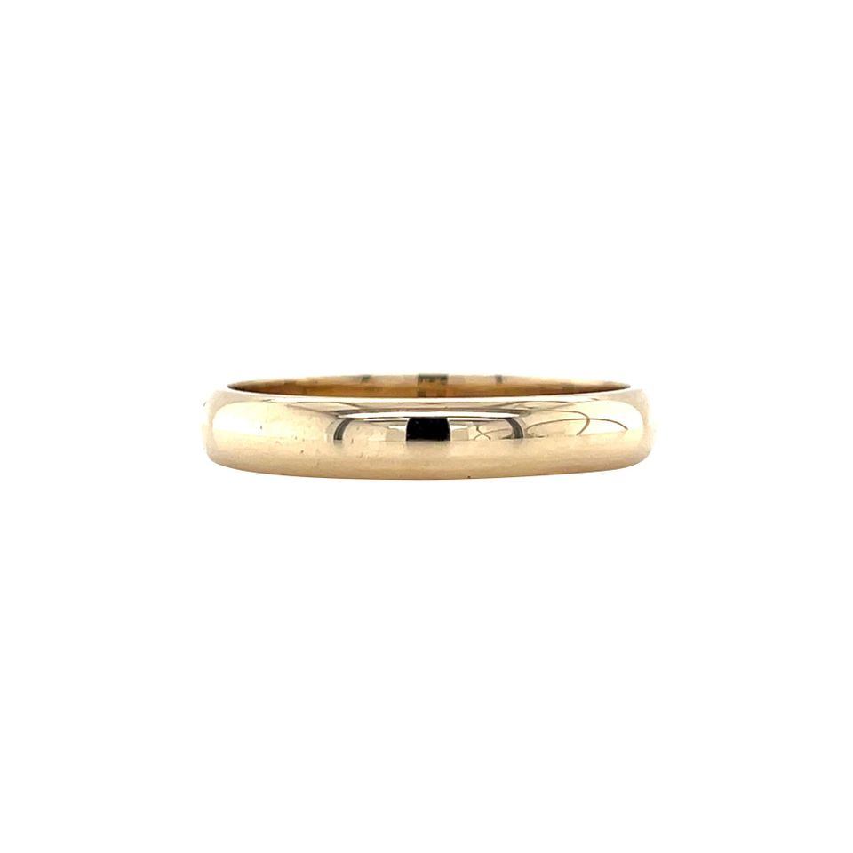 Vintage 14K Gold Smooth Trouw Ring
