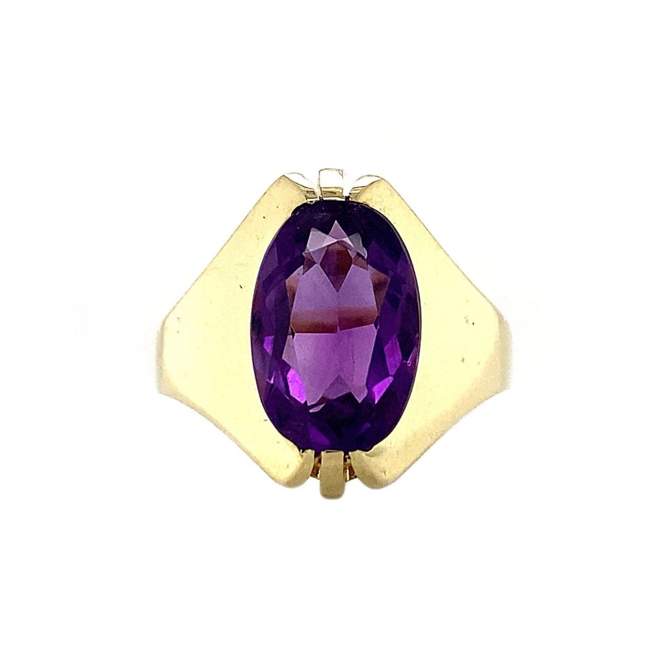 Vintage 14K Gold Ring with Amethyst