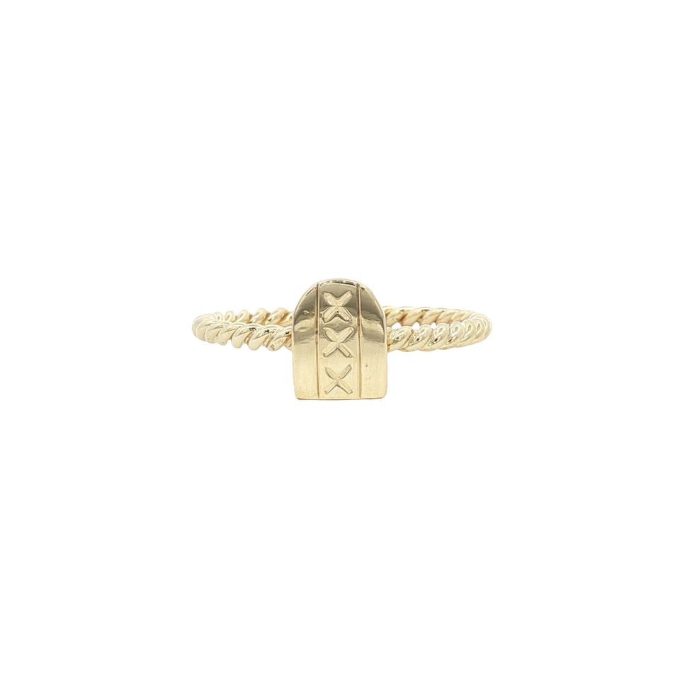 Vintage 14K Gold Amsterdam Ring