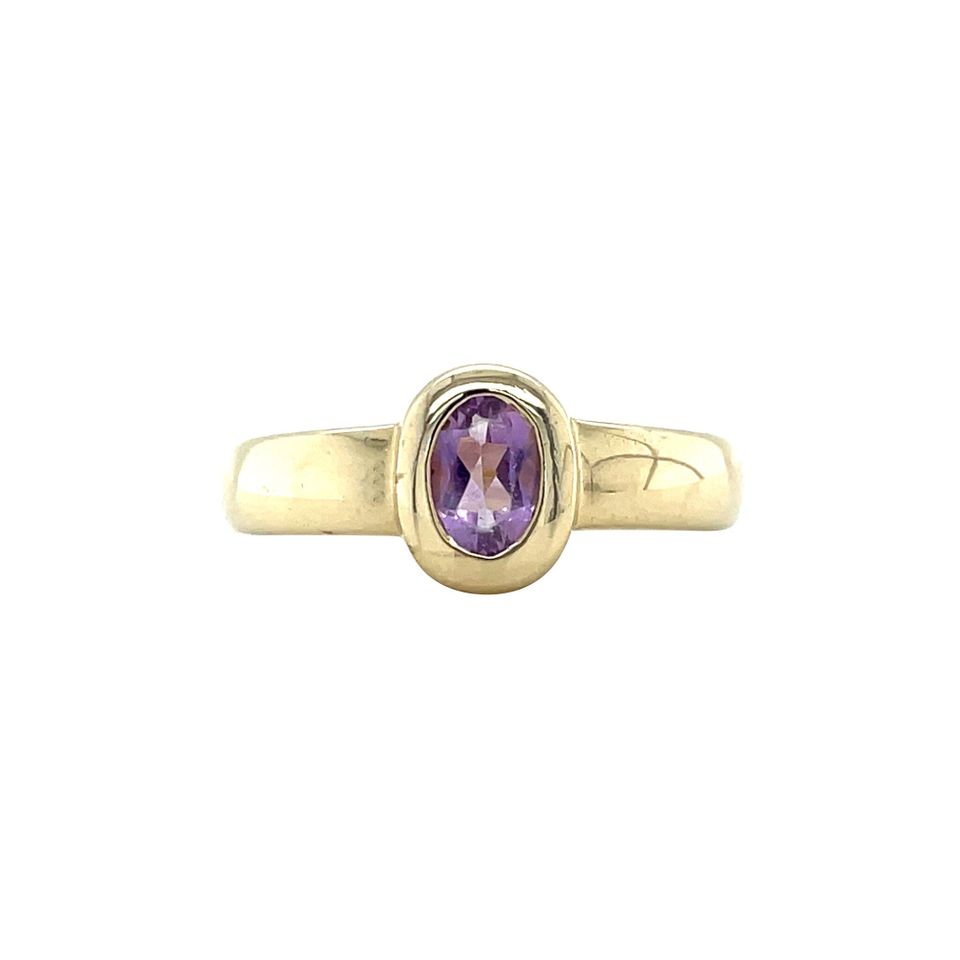 Vintage 14K Gold Ring with Amethyst