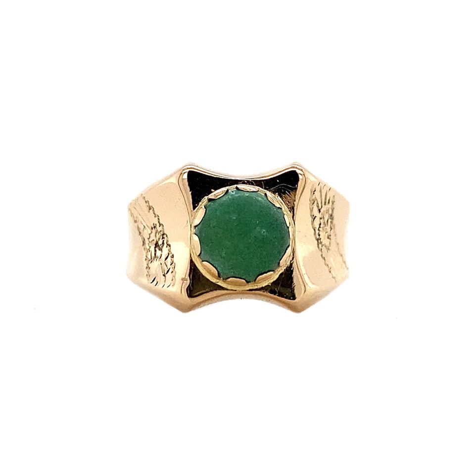 Vintage 18K Gold Ring with Turquoise