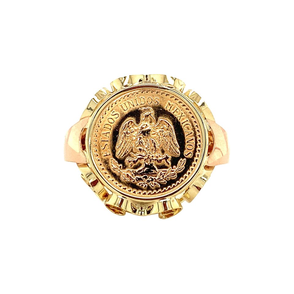 Vintage 14K Gold Ring with Coin