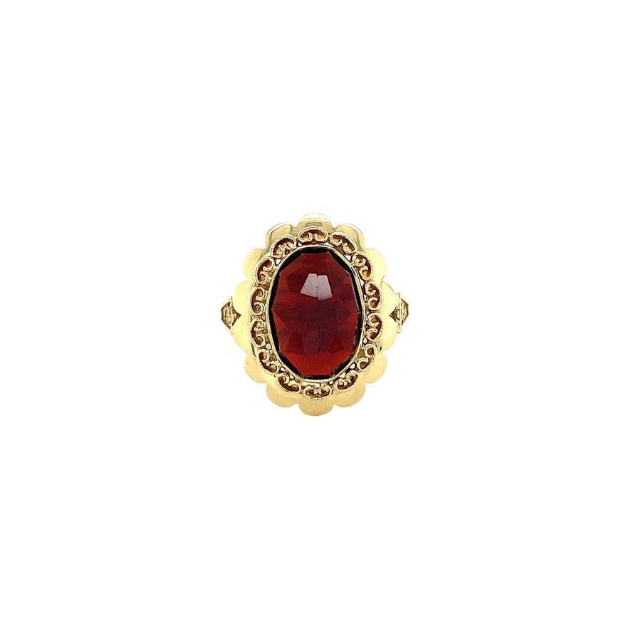 Vintage 14K Gold Ring with Garnet