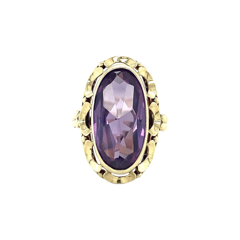 Vintage 14K Gold Ring with Alexandrite