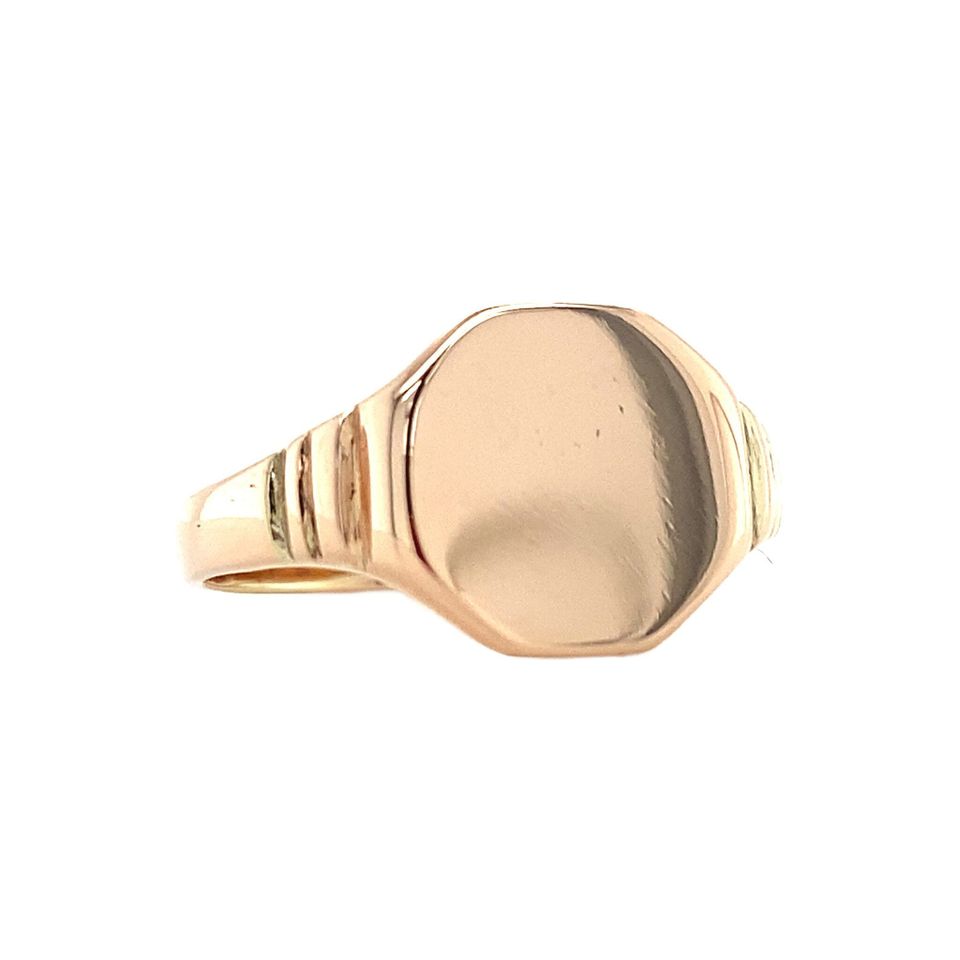 Vintage 14K Rose Gold Signet Ring