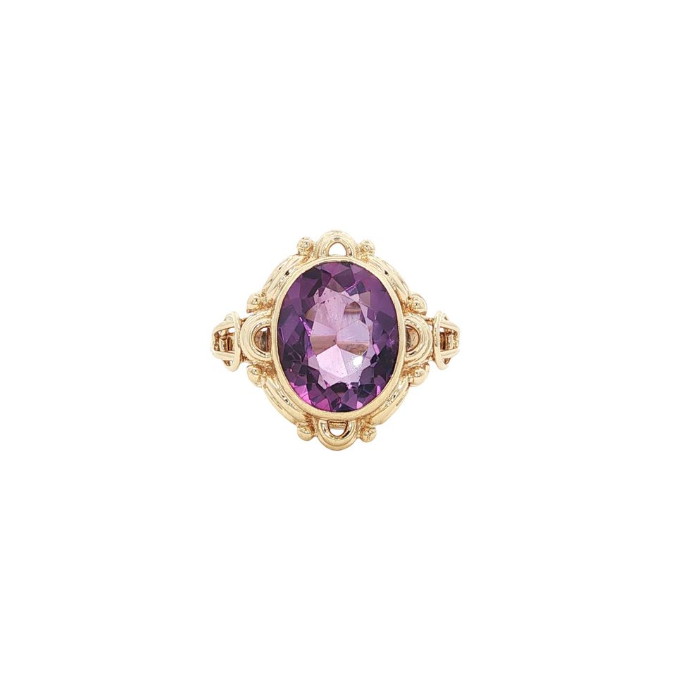 Vintage 14K Gold Ring with Amethyst