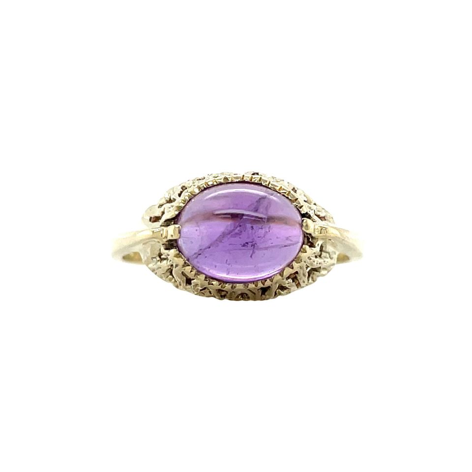 Vintage 14K Gold Ring with Amethyst