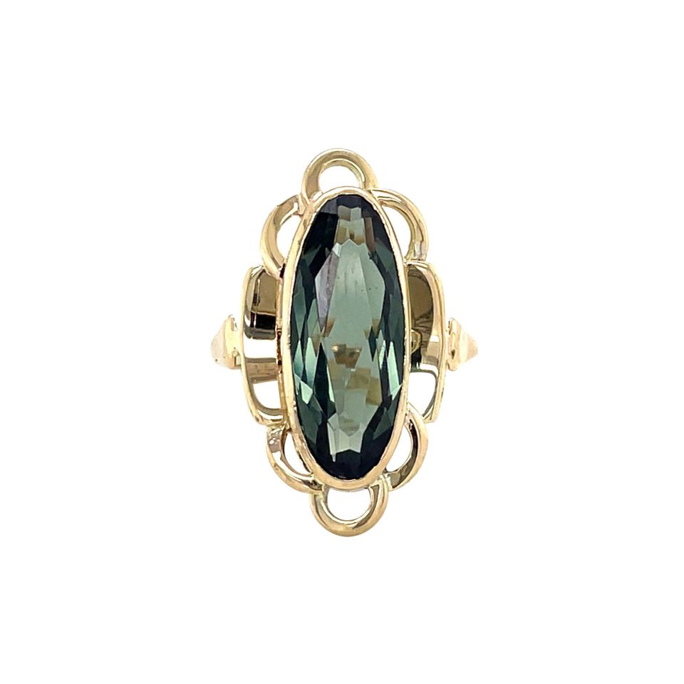 Vintage 14K Gold Ring with Spinel